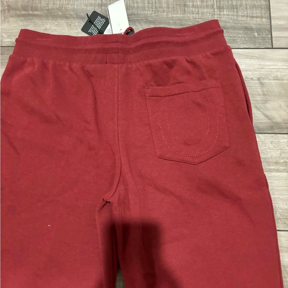 True Religion Maroon Joggers with Logo - Picture 5 of 5
